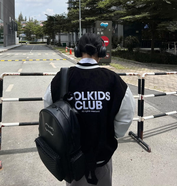 Mẫu balo da local brand của COLKIDS CLUB