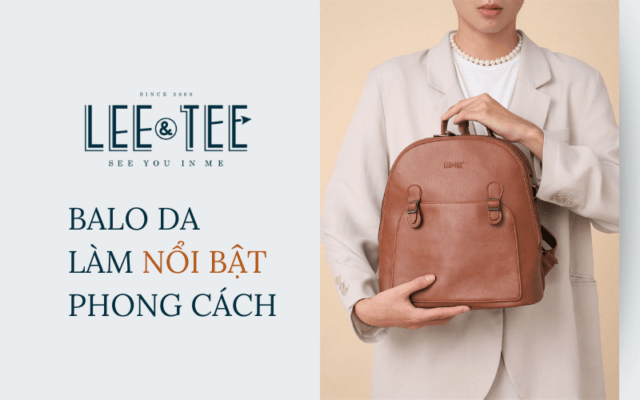 Mẫu balo da local brand của Lee&Tee